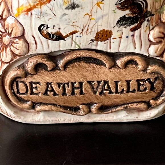 Treasure Craft Tree Trunk Death Valley Souvenir Coffee Mug Vintage 1960s - Picture 2 of 7